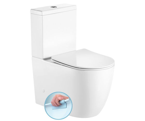 Sapho Infinity Wc Kombi, Rimless, Spodní/zadní Odpad, Bílá