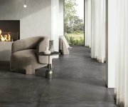 Dlažba jako cihla Cerdomus Crete Piombo 100x100 Rett. - antracitová
