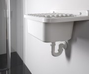 Aqualine Závěsná Výlevka S Odkládací Plochou 50x34cm, Plast, Bílá