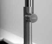 Sapho Flawo Stojánková Dřezová Baterie S Výsuvnou Sprškou, Gun Metal