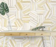 Vzorovaná dlažba Codicer Flow Yellow Hex 22x25