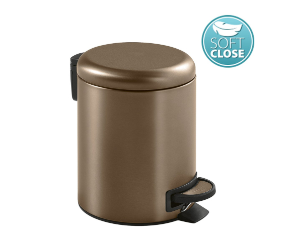 Gedy Potty Odpadkový Koš 5l, Soft Close, Měď Mat