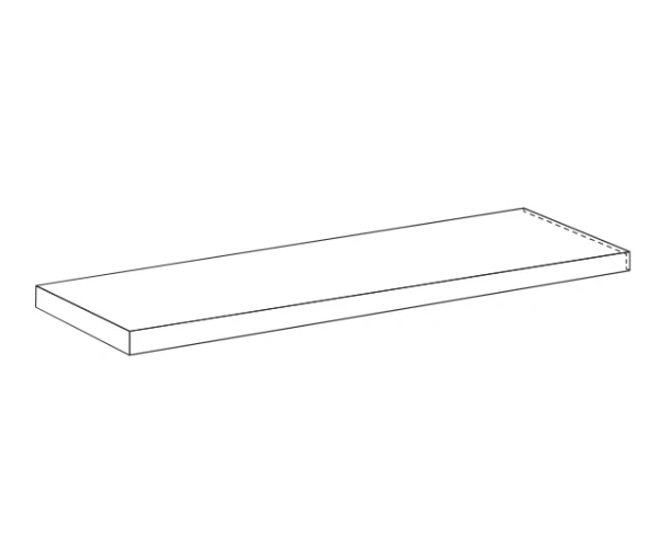 Sokl jako kámen Sichenia Con_Creta Angolo Gradino Costa Retta SX Bianco Satin 33x120 Rett. - béžová