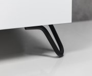 Aqualine Nábytková Nožička, Výška 103mm, černá Mat