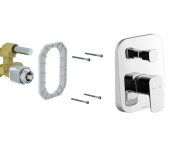 Podomítková baterie 10° Free TD F 065.00, pro R-box - TD F 065.00CR.O2.RB070 Podomítková baterie 2-cestná bez tělesa, chrom X070136