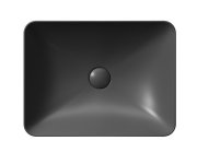Gsi Pura Keramické Umyvadlo 50x38cm, černá Mat