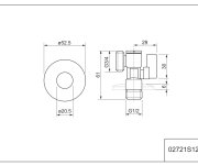 Kulový Rohový Ventil 1/2" X 3/4" S Filtrem A Zpětnou Klapkou; Aquaristo-kovová Páčka 02721S1234