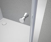 Aqualine Ugga Posuvné Sprchové Dveře 1000mm, čiré Sklo