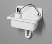 Aqualine Závěsná Výlevka 55x37cm, Plast, Bílá