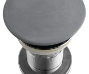 Sapho Umyvadlová Výpust 5/4“, Click-clack, Betonová Zátka, 10-80mm, šedá Mat