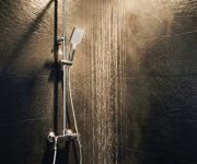 Aqualine Flery Sprchový/vanový Sloup S Pákovou Baterií, Otočné Ramínko, Chrom