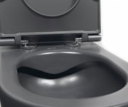 Isvea Infinity Závěsná Wc Mísa, Rimless, 36,5x53cm, Antracit