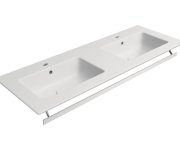 Gsi Pura Keramické Dvojumyvadlo Slim 122x46cm, Bílá Mat
