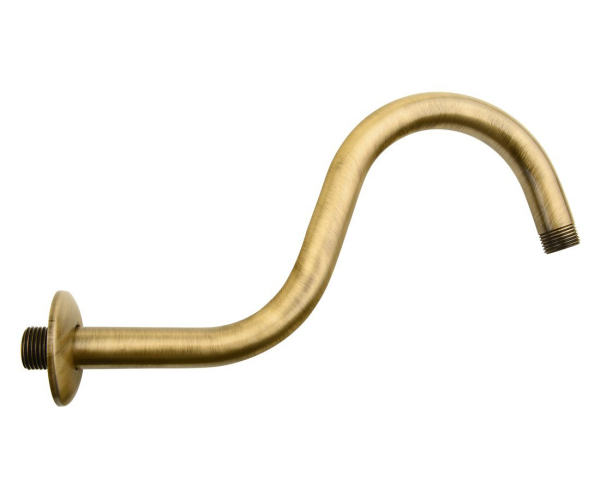 Sapho Sprchové Ramínko Kulaté Tvar S, 300mm, Bronz