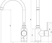Dřezová baterie SEINA Černá - matná 1/2" SE919.5/4CMAT