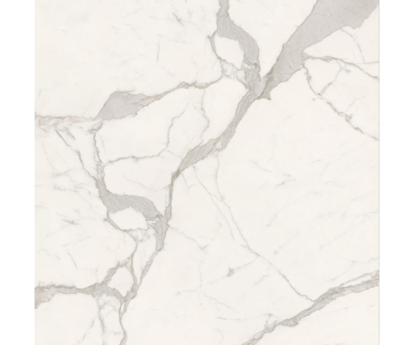 Dlažba jako mramor Caesar Anima Futura Majestic White Sign 120x120 Matt. Rett. - bílá