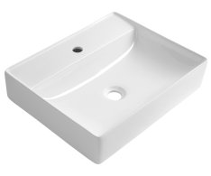 Aqualine Callis Keramické Umyvadlo Na Desku 52x42cm, Bílá