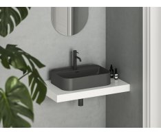 Umyvadlo Ceramic Slim Shelf R - Umyvadlo Ceramic Slim Shelf R 55, s otvorem pro baterii, s