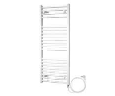 Mereo Otopný žebřík Oblý 450x970 Mm, Bílý, Elektrický