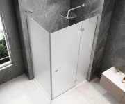 Polysan Globe Chrome Obdélníkový Sprchový Kout 800x900mm, Matné Sklo, Pravé