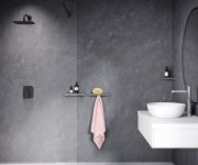 Polička Slim S - Polička Slim S, černá/chrom X07P575