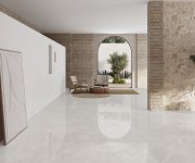 Dlažba jako kámen Azuvi Monreale Sand 60x120 Luc. Rett. - bílá