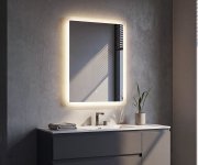 Aqualine Fago Zrcadlo S Led Osvětlením 50x70cm, Dotykový Senzor, Stmívatelné