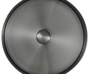 Sapho Aurum Nerezové Umyvadlo Na Desku, Průměr 38cm, Včetně Výpusti, Gun Metal