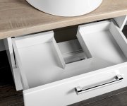 Aqualine Vega Sestava Koupelnového Nábytku, š. 97,5 Cm, Bílá/dub Platin
