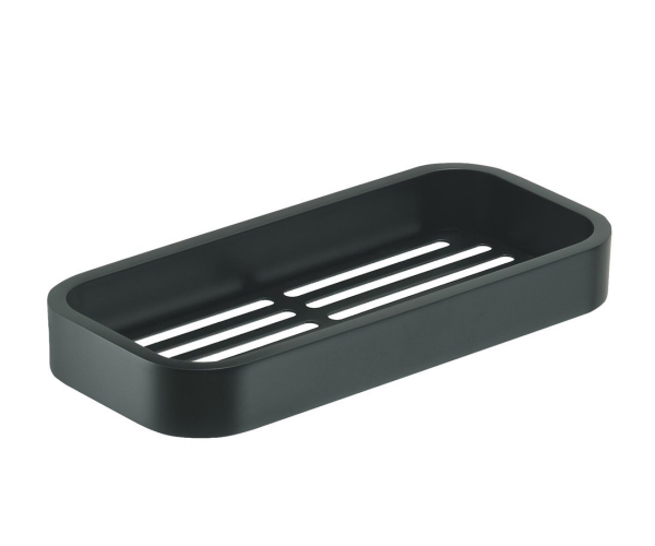 Gedy Outline Polička Do Sprchy, 241x30x111mm, černá Mat