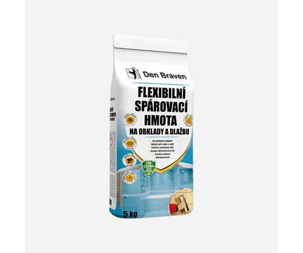 Flexibilní spárovací hmota na obklady a dlažbu - bílá, 2 kg