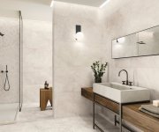 Dlažba jako mramor APE Augustus Mosaico Cream Natural 30X30 (5X5) - béžová