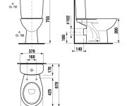 Mereo Wc Kombi, Zadní Odpad S Armaturou