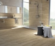 Dlažba jako dřevo Tuscania Decape Miele R 20,2x122,2 - hnědá