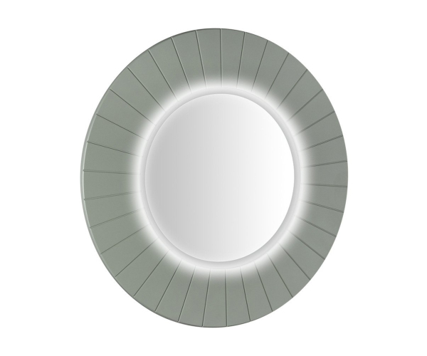 Sapho Lumiro Strip Kulaté Zrcadlo S Led Osvětlením V Rámu ø 75cm, Verde
