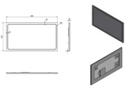 Sapho Gemini Zrcadlo S Led Osvětlením 90x50cm