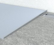 Sapho Spádová Lišta, Levá, Výška 10 Mm, Délka 1500 Mm, Nerez Mat