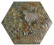 Vzorovaný obklad Codicer Gaudi Reactive Ocean 22x25 Hexagonal