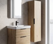 Aqualine Deneb Skříňka Vysoká 35x150x31cm L/p, Dub Emporio