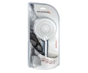 Amola, 4-polohová Ruční Sprcha, Průměr 110mm, Chrom-bílá Mat AQS55008
