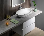 Sapho Avice Deska Pod Umyvadlo 180x50cm, Tl.5cm, Cement