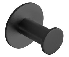 Sapho X-round Black Samolepící Háček, černá Mat