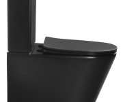 Sapho Paco Wc Kombi, Rimless, Spodní/zadní Odpad, černá Mat