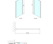 Polysan Easy Boční Stěna 700mm, Sklo Brick
