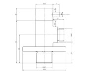 Sapho Minimal Rohový Ventil S Rozetou, 1/2"x 3/8" Pro Teplou Vodu, Nerez Mat