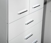 Aqualine Zoja/keramia Fresh Skříňka Vysoká Se Zásuvkami 50x184x29cm, Bílá