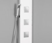 Polysan Spirit Square Termostatický Sprchový Panel 250x1550mm, Bílá