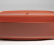 Isvea Infinity Oval Keramické Umyvadlo Na Desku, 60x40cm, Terracotta
