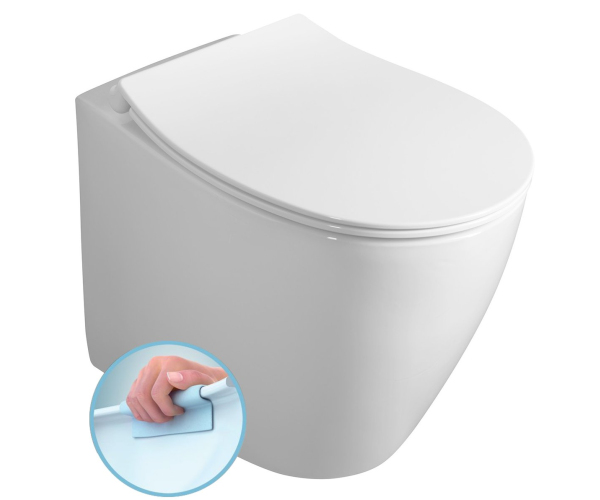 Isvea Sentimenti Wc Mísa Stojící, Rimless, 36x52 Cm, Spodní/zadní Odpad, Bílá