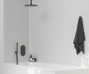 Výtokové rameno stropní - 704.21BLM Sprchové rameno stropní 30 cm, černá matná X07P677
